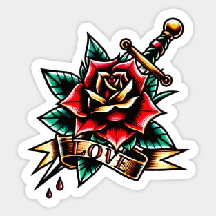 Rose Tattoo Sticker